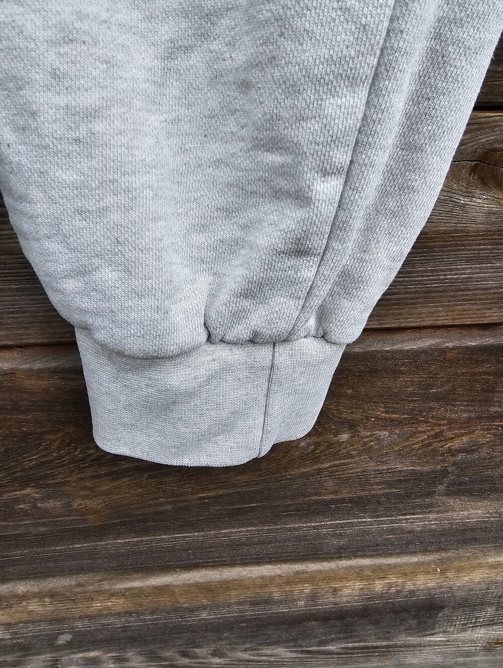 Something Navy Beige Ruffle Shoulder Sweatshirt Jogger Set Size M Lounge Set - Picture 10 of 13